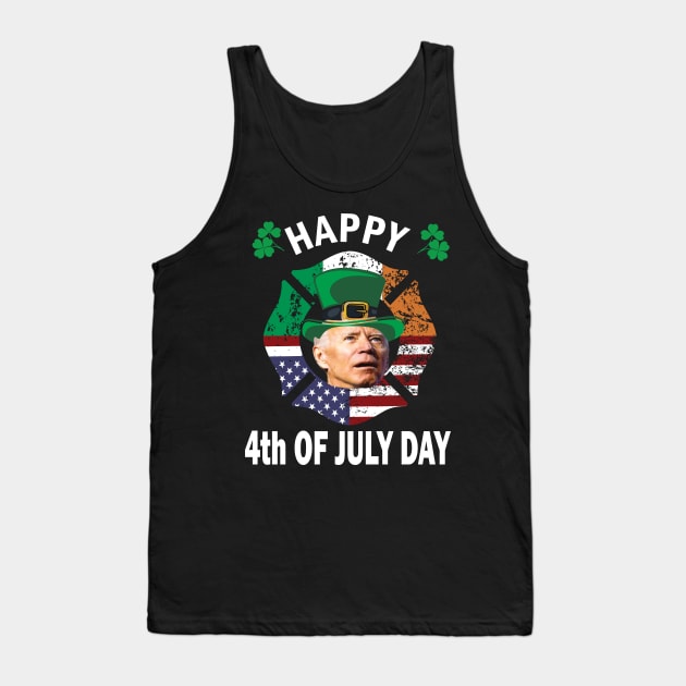 Happy 4th Of july Day,, Funny St. Patricks day gift idea Tank Top by DODG99